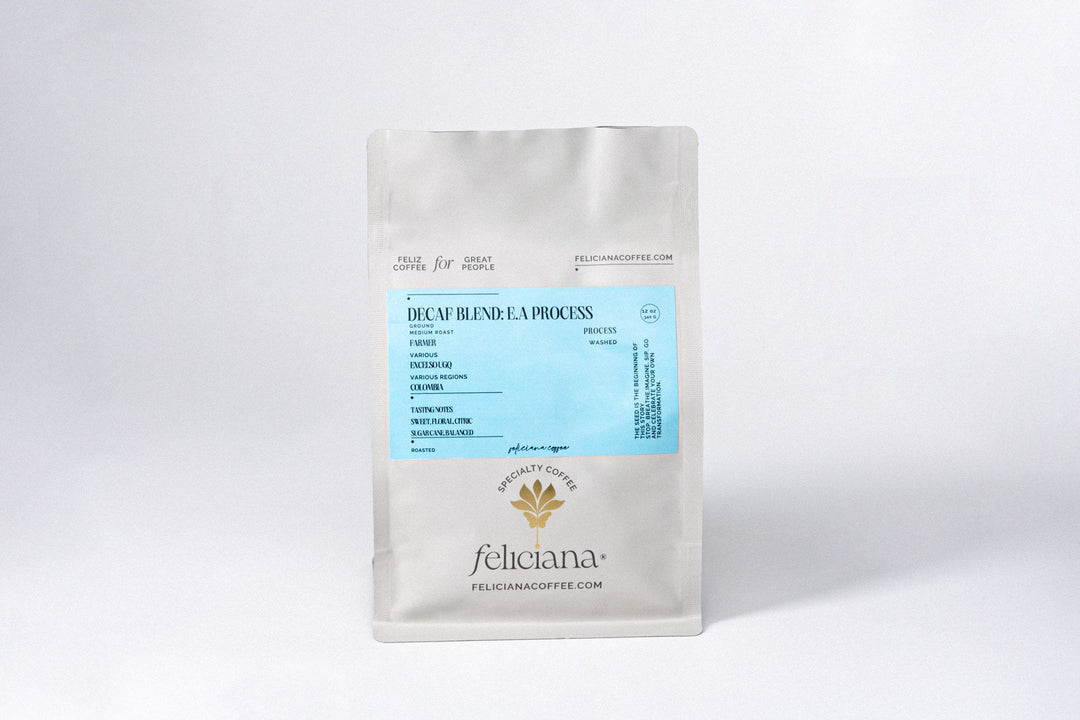 Decaf Blend: E.A process Ground 12 oz. (340 gr) Coffee