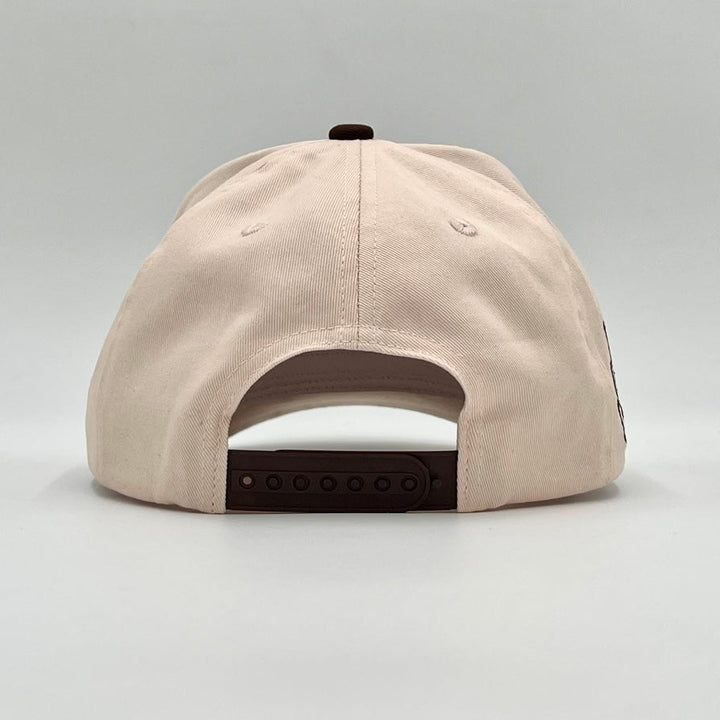 ‘YHWH’ Structured Snapback - Cream/Brown