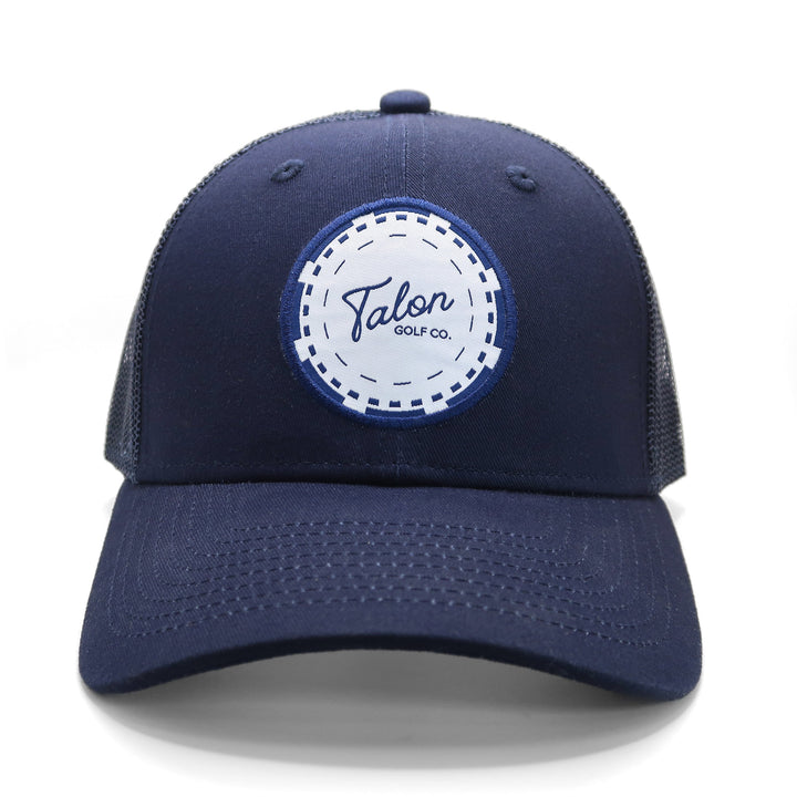 Poker Chip Navy Blue Trucker Hat Photo.