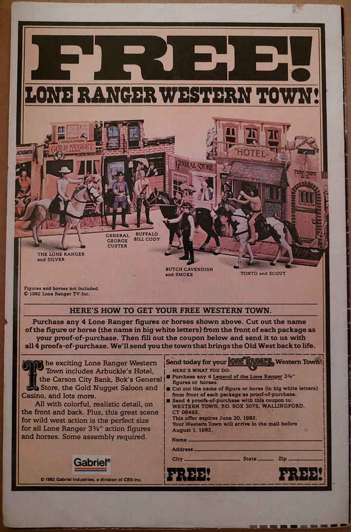 The Amazing Spider-Man #227 Comic Book Back Cover
