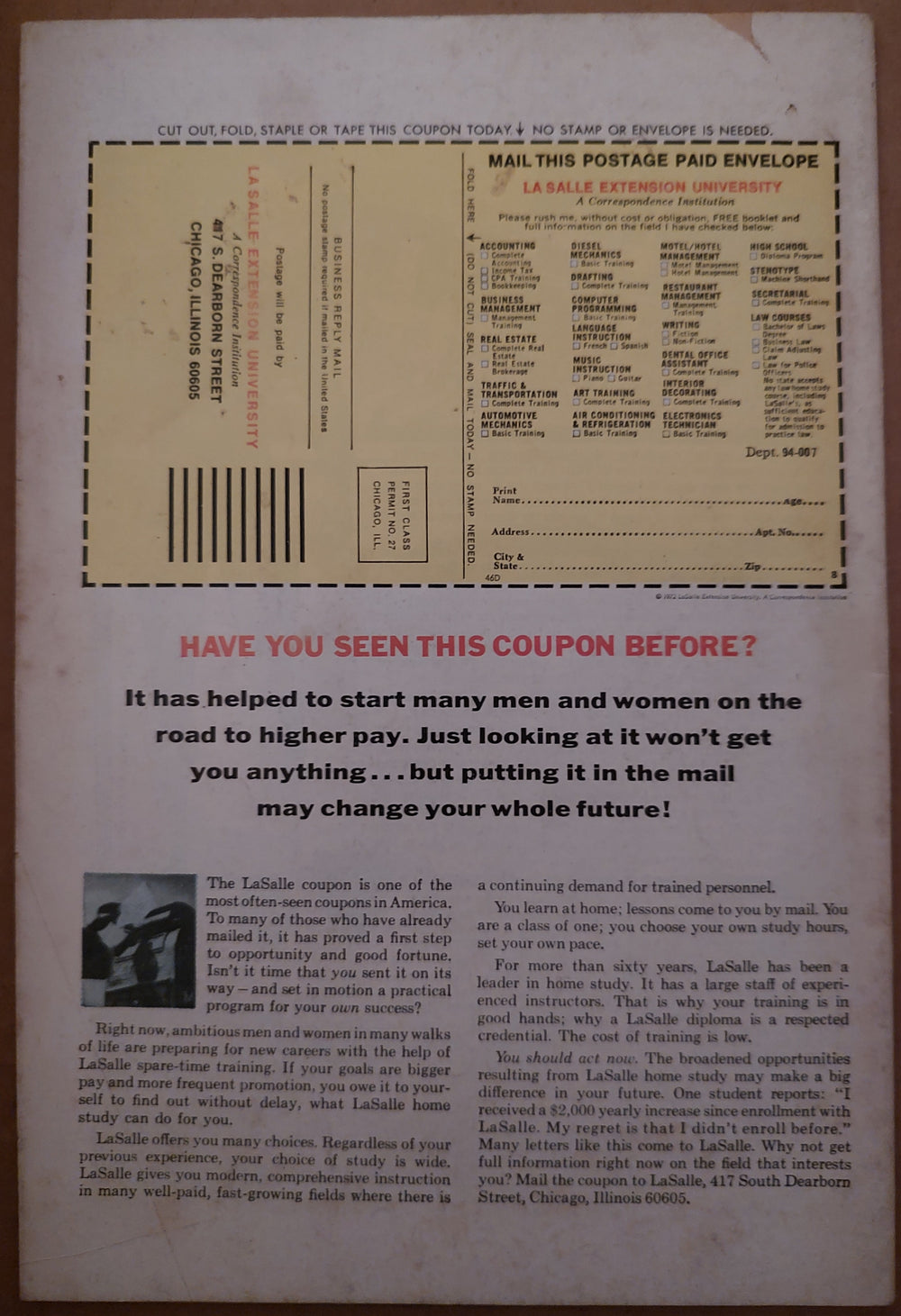 Fantastic Four #141 Comic Book Back