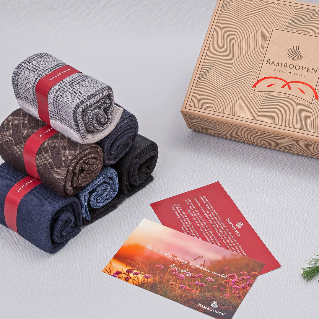 Men’s Bamboo Dress and Trouser Socks 6-Pack - 595