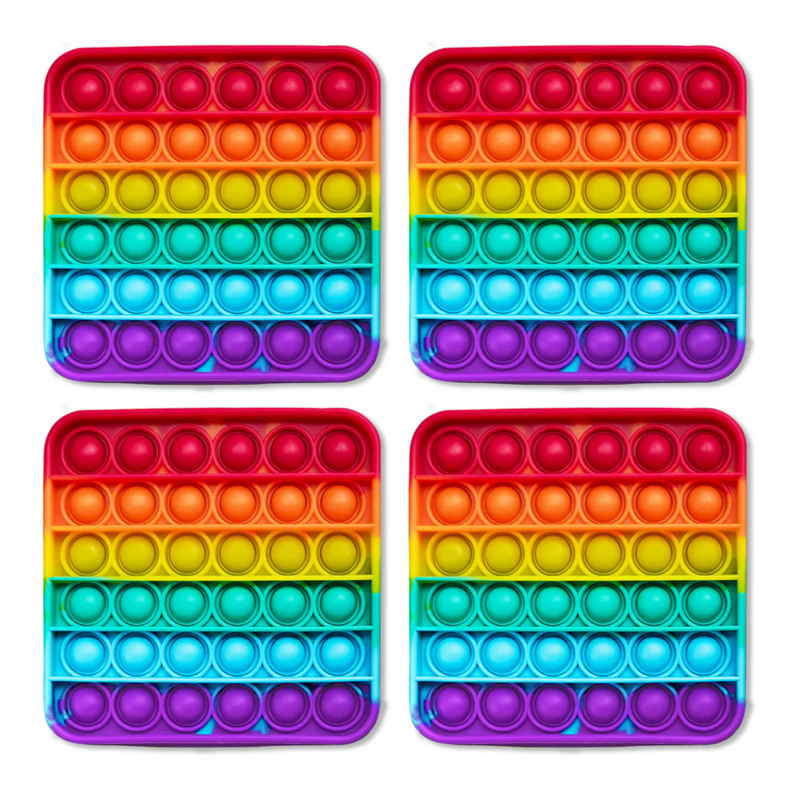 4 Extra Rainbow Fidget Mats (The Fidget Game Sight Words)