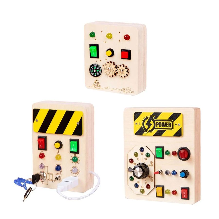 LED Light Switch Busy Board Educational Toy for Toddlers