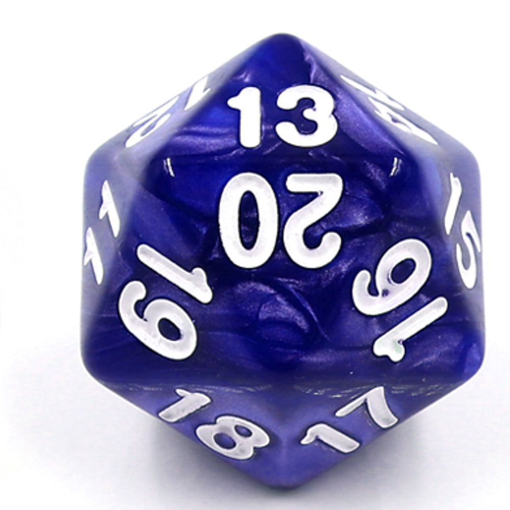 Pearl Blue Countdown/Spindown d20 22mm