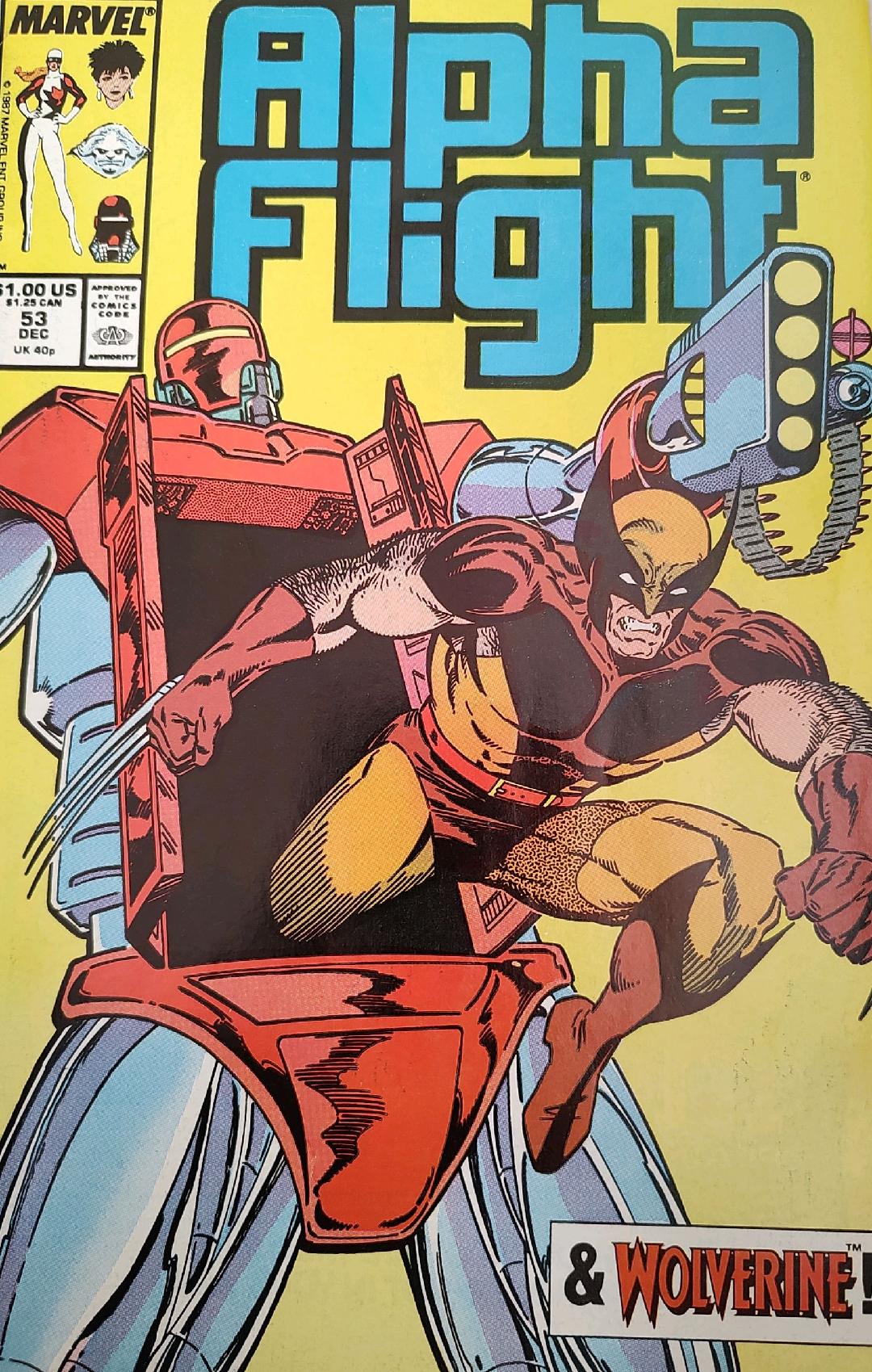 Alpha Flight #53 Comic Book Cover