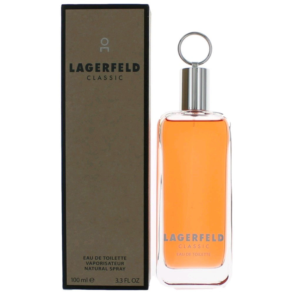Lagerfeld Classic by Karl Lagerfeld, 3.3 oz. Eau De Toilette Spray for Men