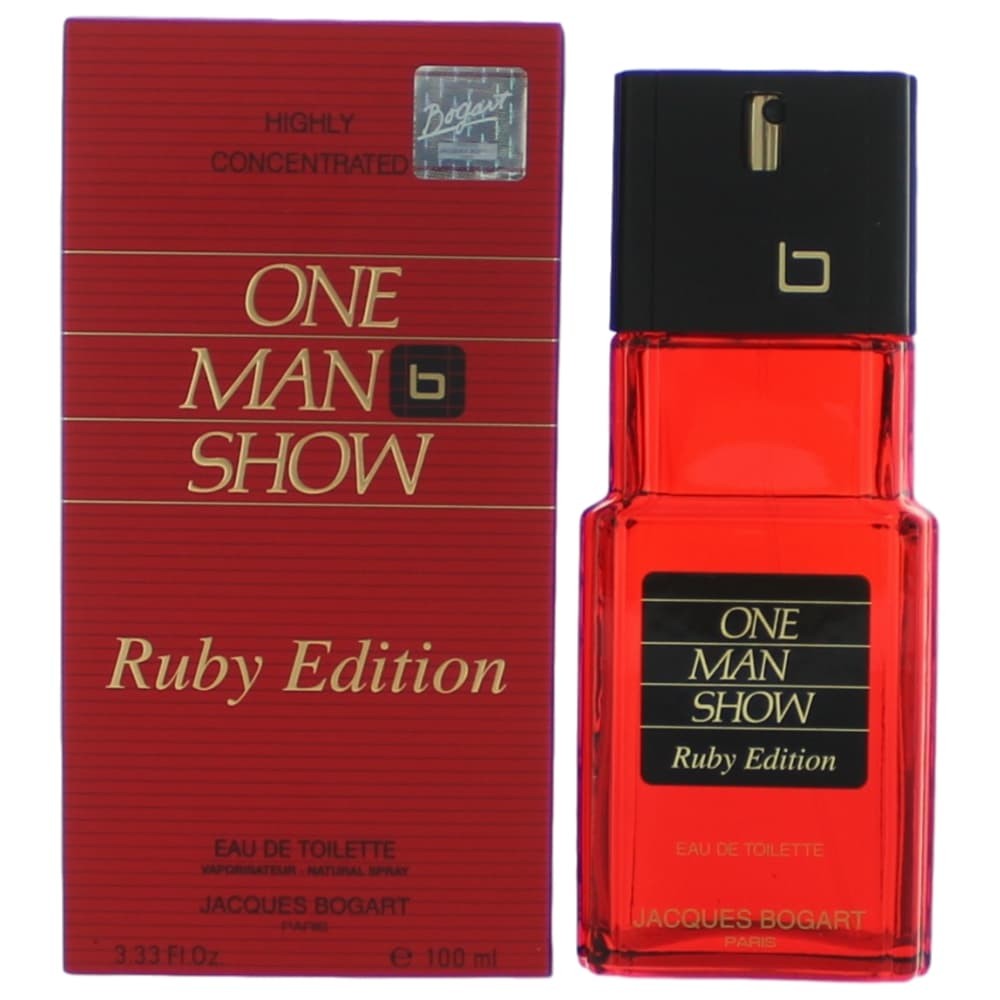 One Man Show Ruby Edition by Jacques Bogart, 3.3 oz. Eau De Toilette Spray for Men