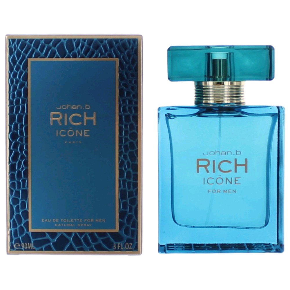Rich Icone by Johan.b, 3 oz. Eau De Toilette Spray for Men