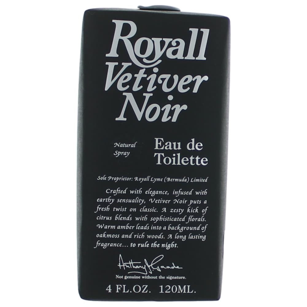 Royall Vetiver Noir by Royall Fragrance, 4 oz. Eau De Toilette Spray for Men