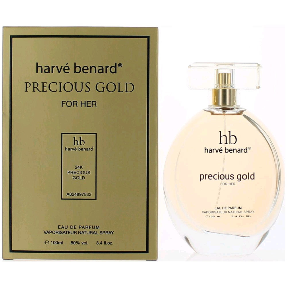 Precious Gold by Harve Bernard, 3.4 oz. Eau De Parfum Spray for Women