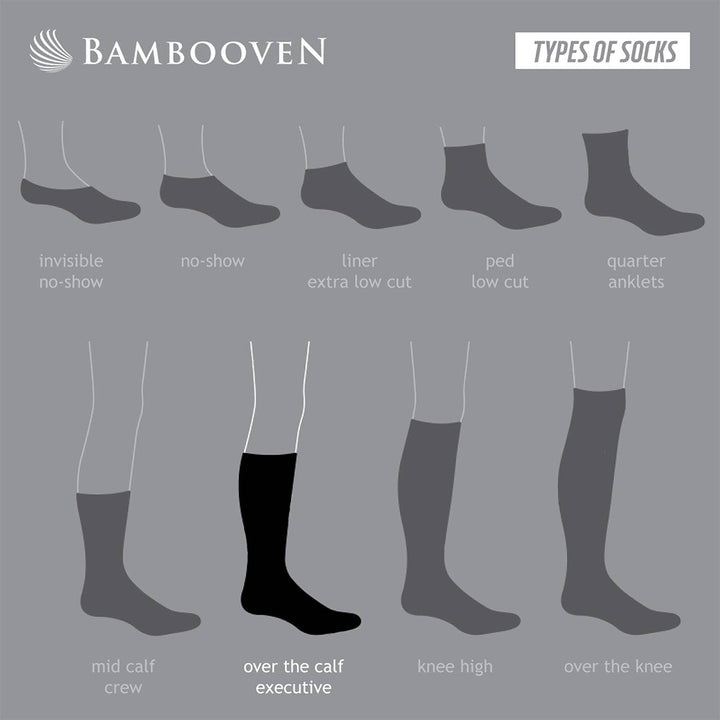 Men’s Bamboo Diabetic Dress and Trouser Socks 6-Pack - 637 Types of Socks.