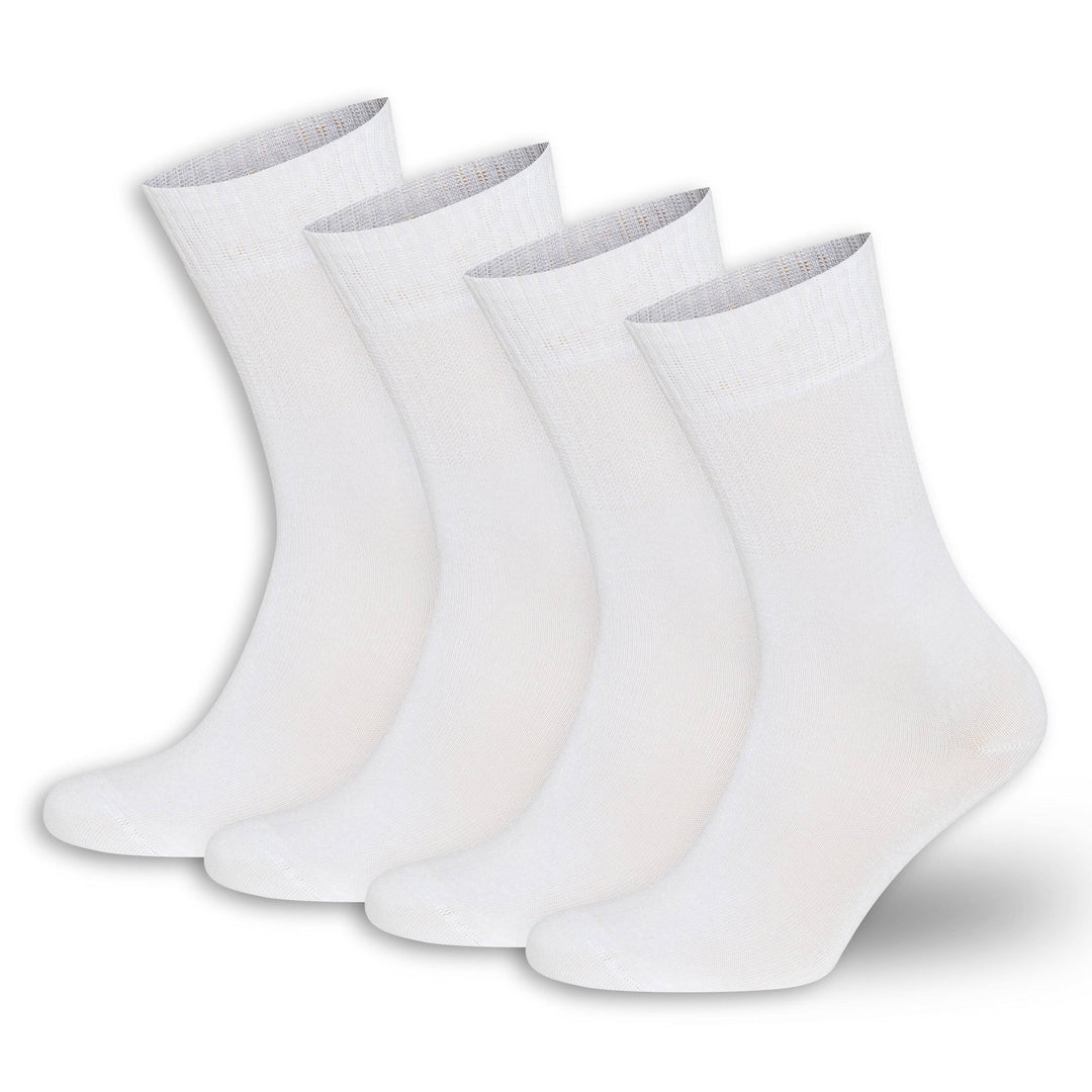 Men’s and Women’s Bamboo Diabetic Crew Socks 4-Pack