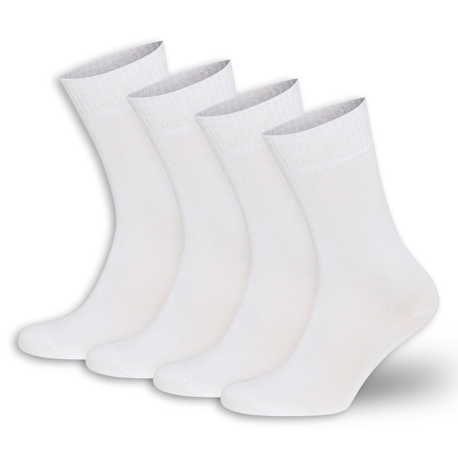 Men’s and Women’s Bamboo Diabetic Crew Socks 4-Pack