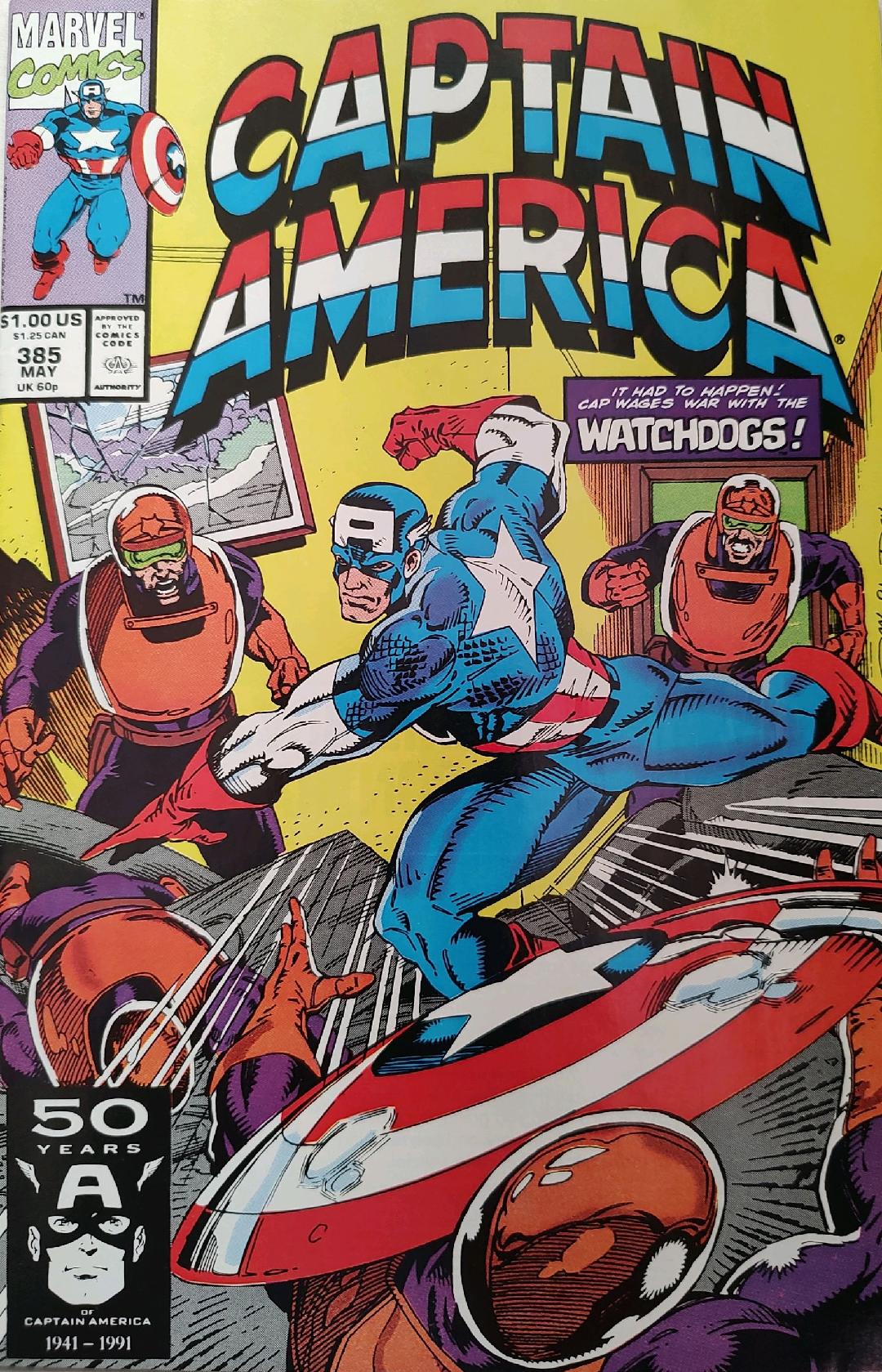 Captain America #385 Comic Book Cover