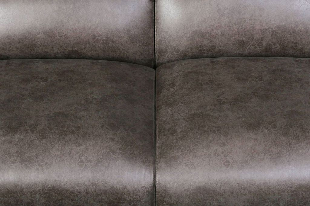 LeisureMod Whisper 4-Seater Conversation Set with a Chaise Lounge Chair in Brown Closeup.