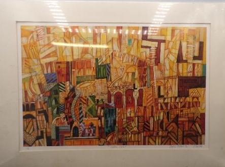Cedric M. Cox Limited Edition Print Rare 1/2 Golden View Front Photo With Frame View