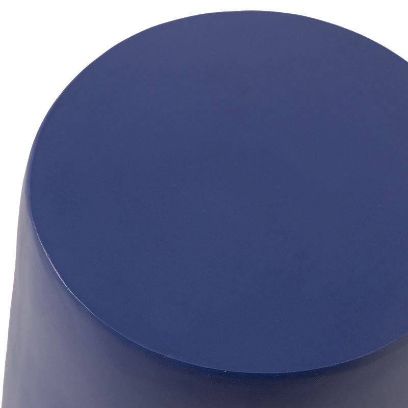 Leisuremod Modern Side End Table Glint Series in Saphire Blue Top View.