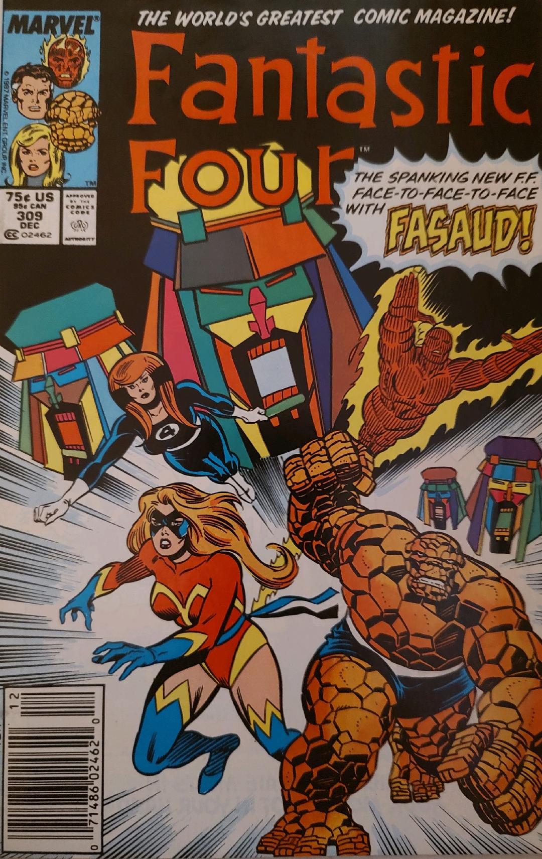Fantastic Four #309 Comic Book Cover