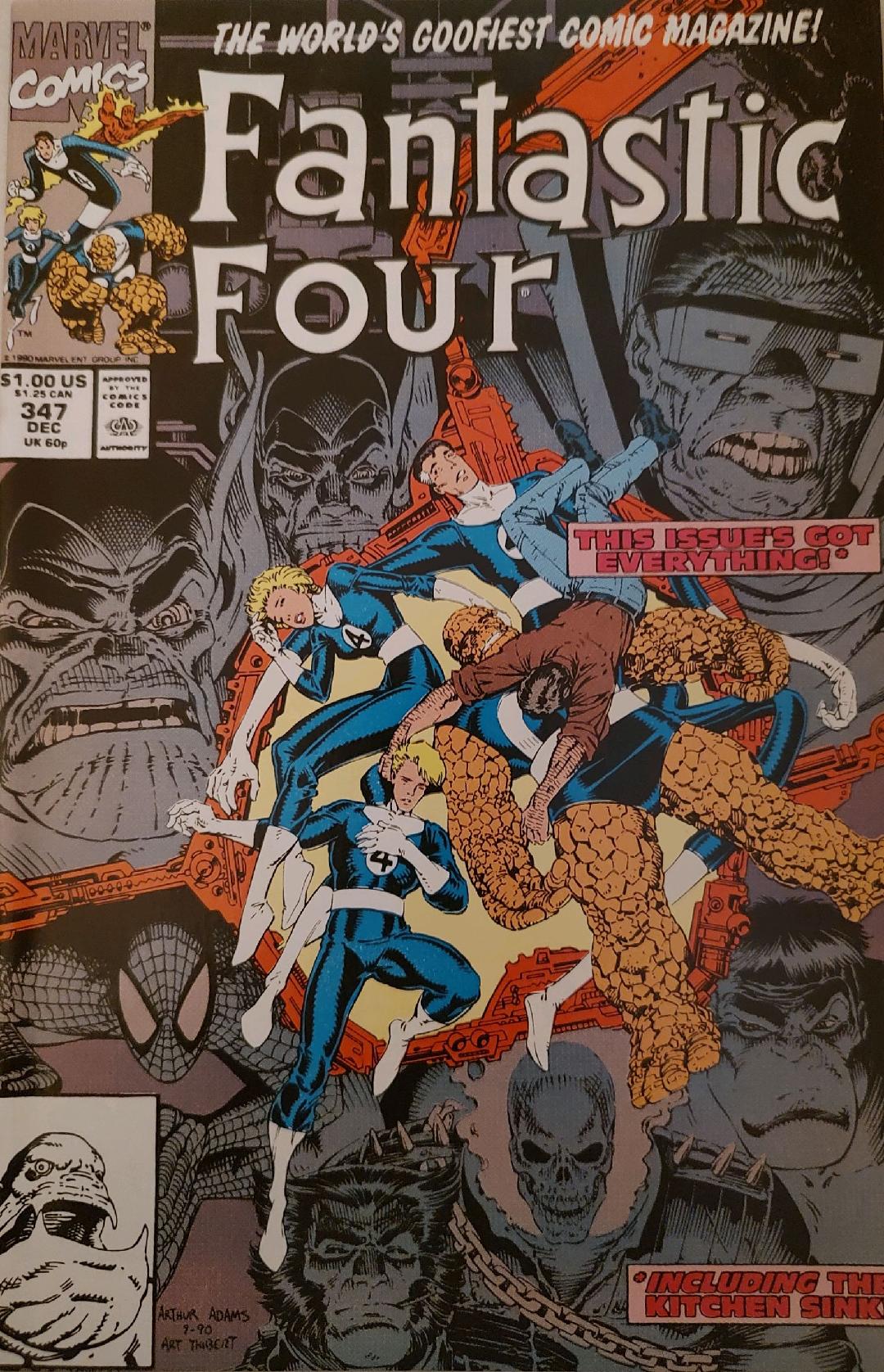 Fantastic Four #347 Comic Book Cover