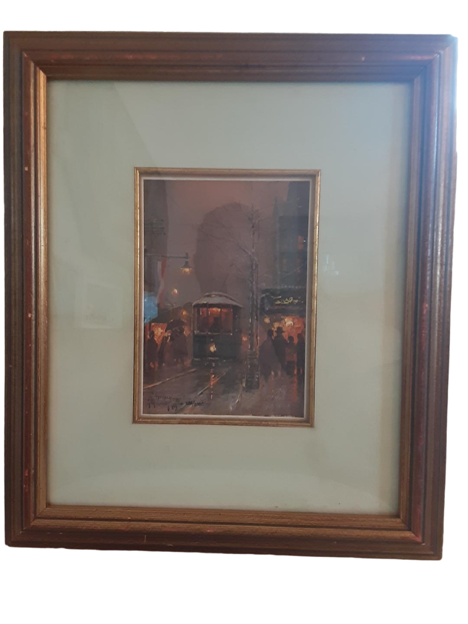 Gerald Harvey Limited Edition Print Evening Trolley Front with Frame Photo