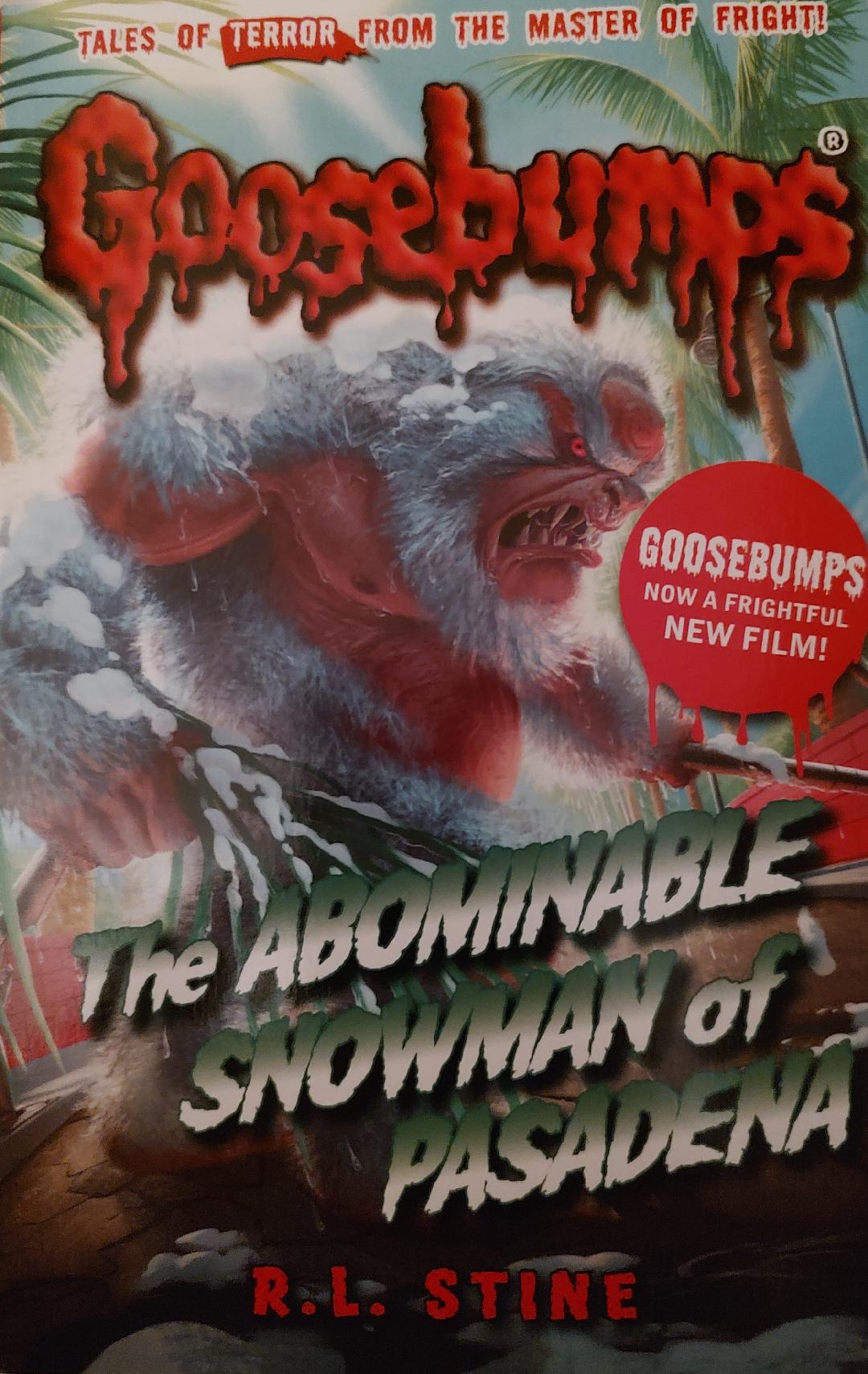 Goosebumps The Abominable Snowman of Pasedena Book Cover