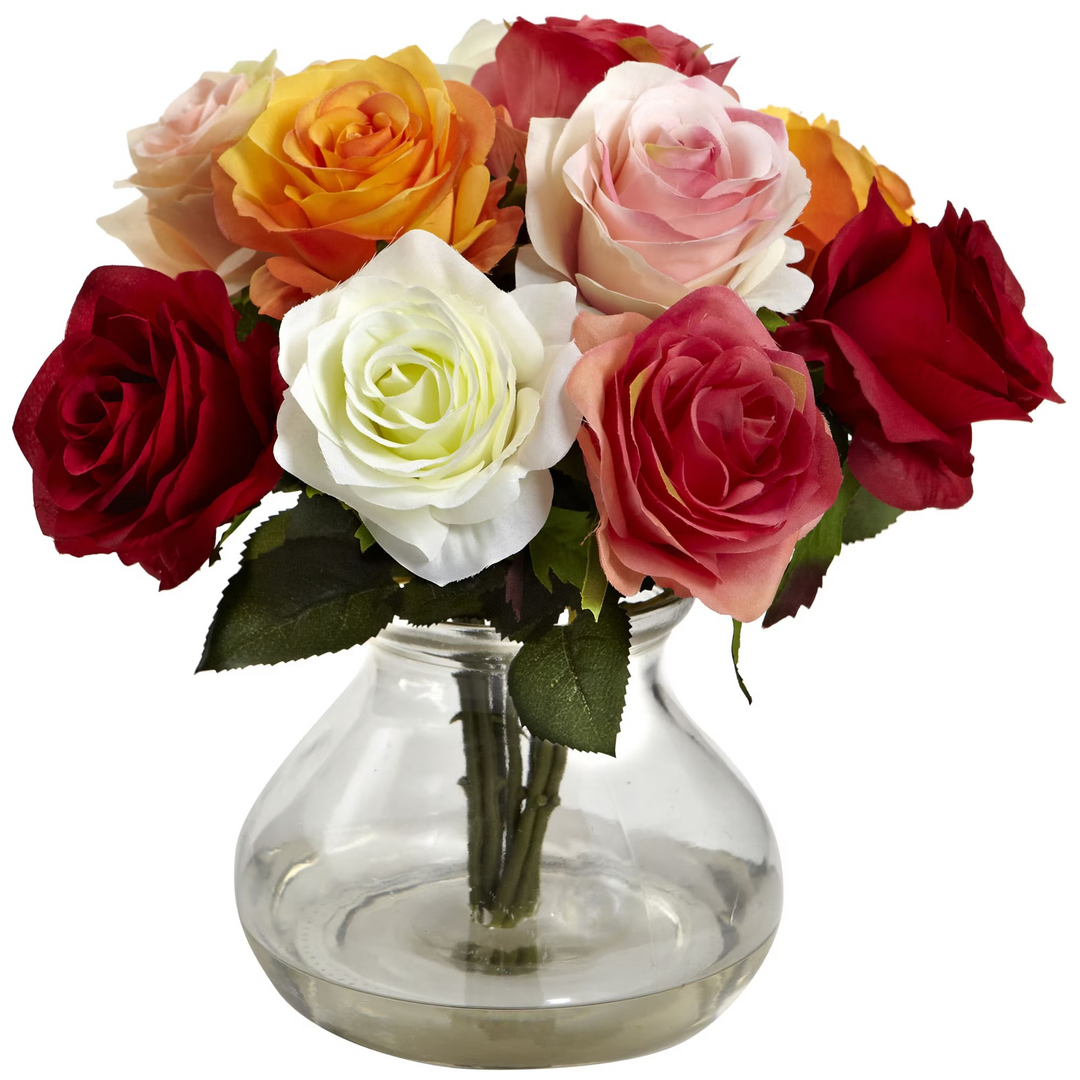 Rose Arrangement w/Vase (AS)