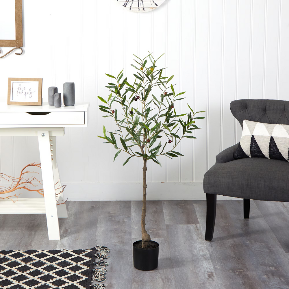 4’ Olive Artificial Tree in Room