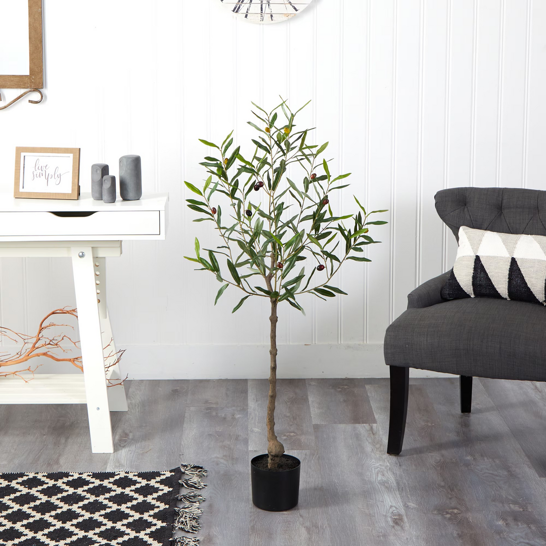 4’ Olive Artificial Tree in Room