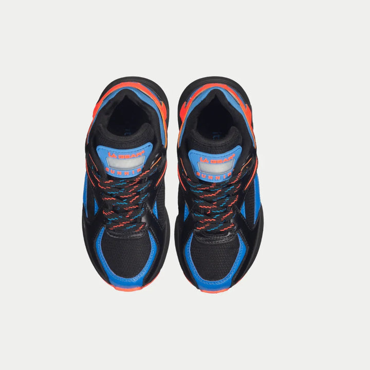 La Gear Kids Catapult Light-Up Low Top Black x Blue Top View