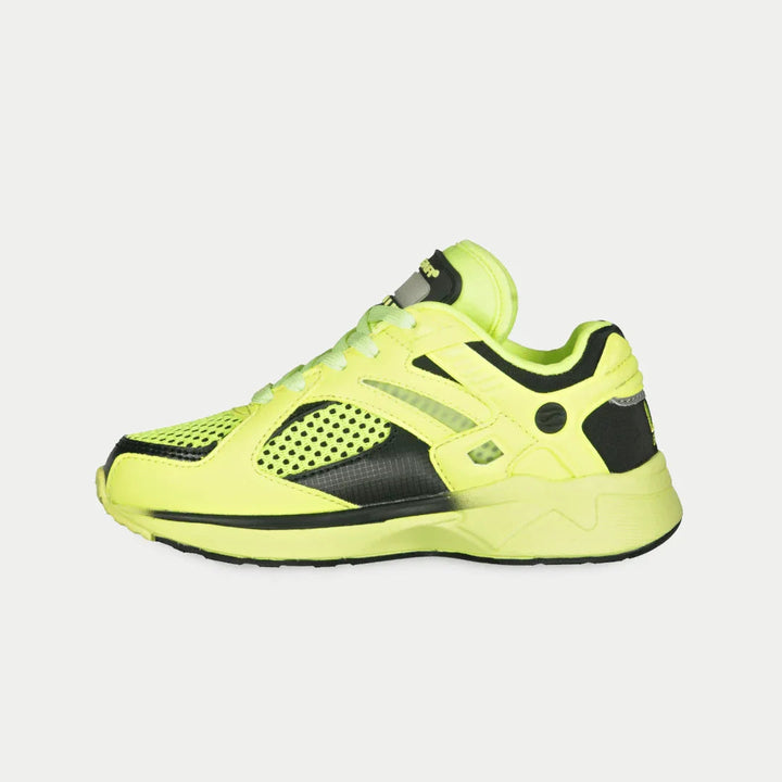 LA Gear Kids Catapult Light-Up x Glow Low Top Neon Yellow x Black