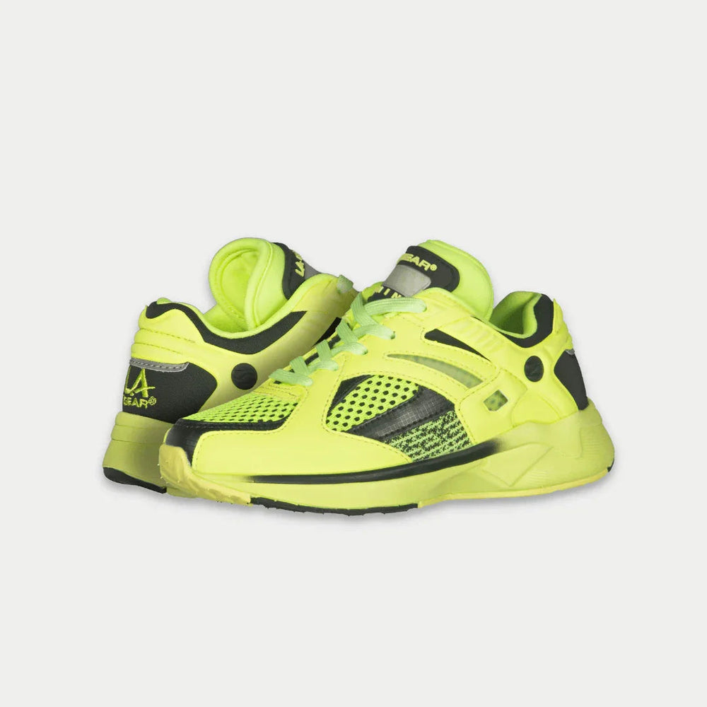 LA Gear Kids Catapult Light-Up x Glow Low Top Neon Yellow x Black