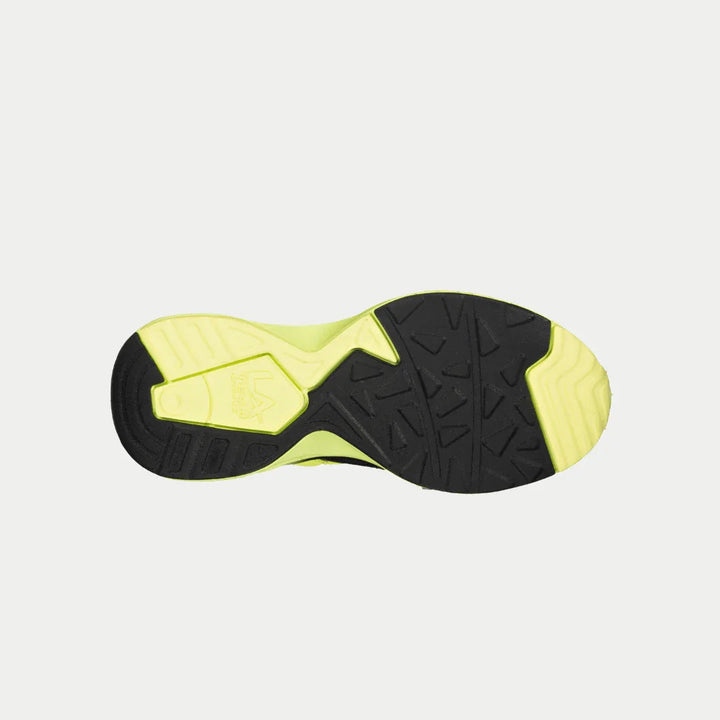 LA Gear Kids Catapult Light-Up x Glow Low Top Neon Yellow x Black Bottom.