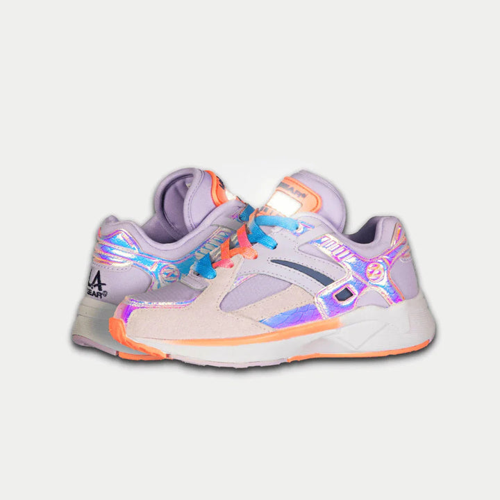 LA Gear Kids Catapult Light-Up Low Top Purple and Orange
