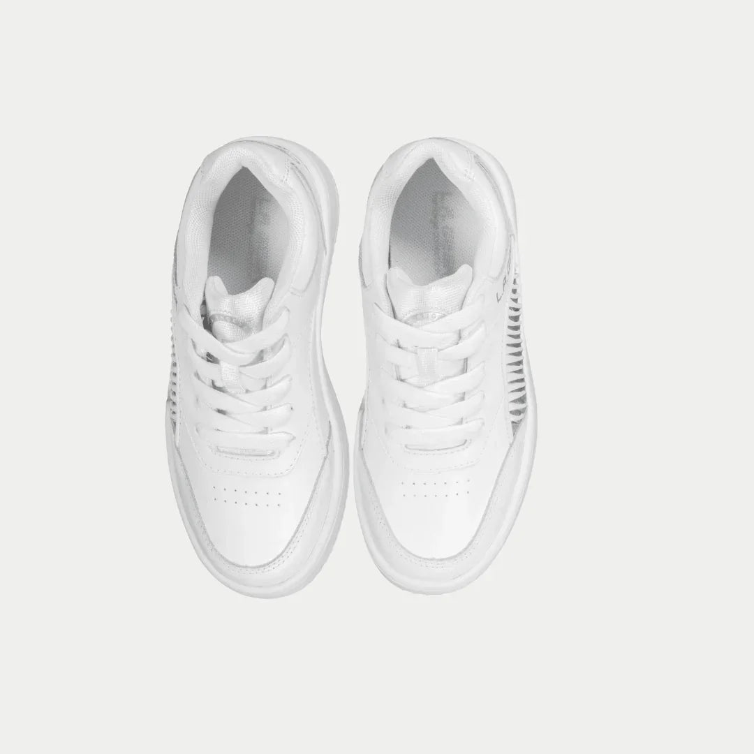LA Gear Kids Flame Low Top White