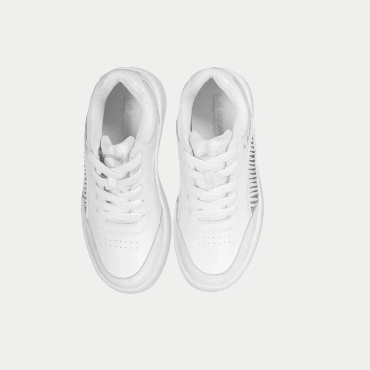 LA Gear Kids Flame Low Top White