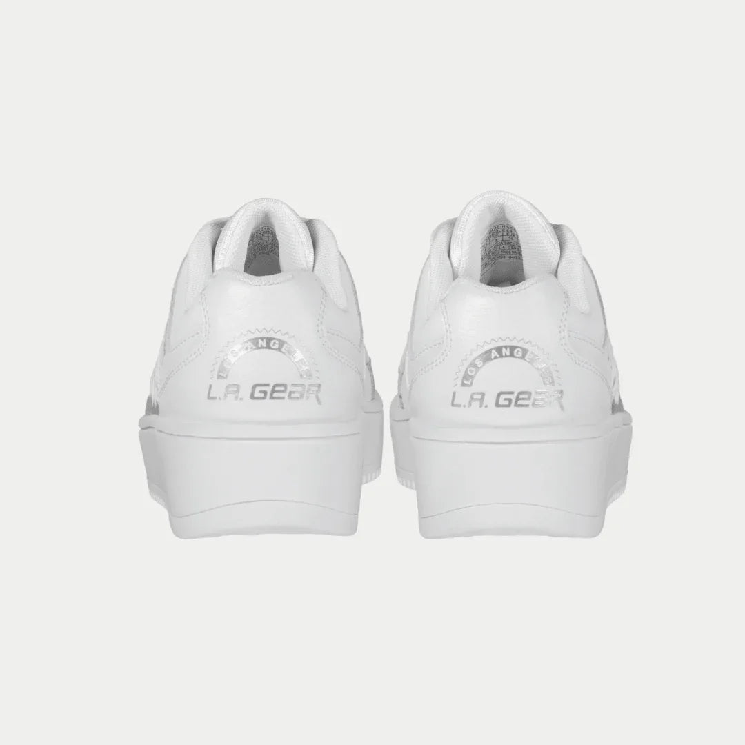 LA Gear Kids Flame Low Top White