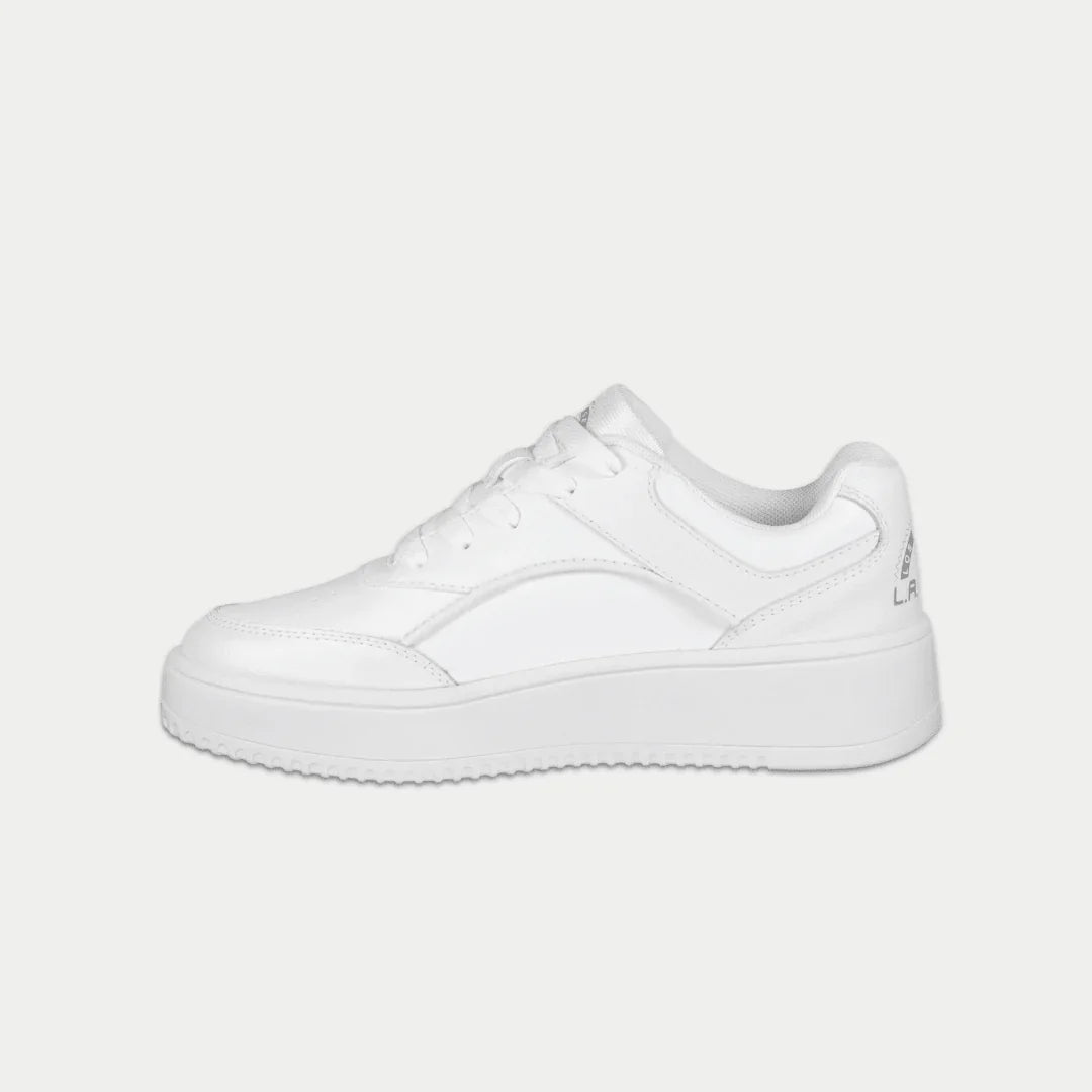 LA Gear Kids Flame Low Top White
