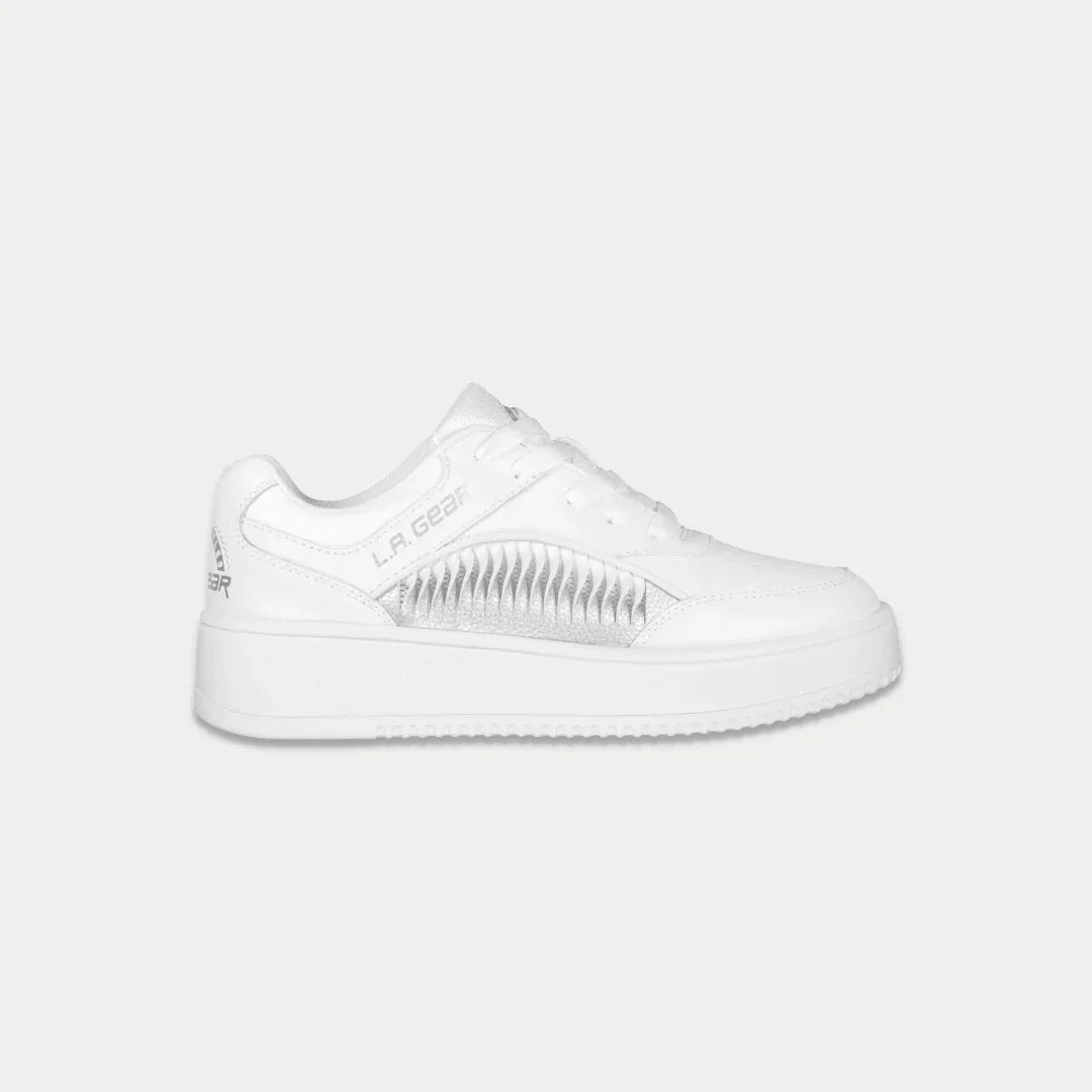 LA Gear Kids Flame Low Top White
