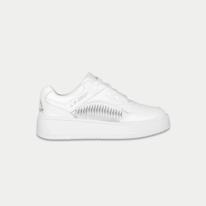 LA Gear Kids Flame Low Top White