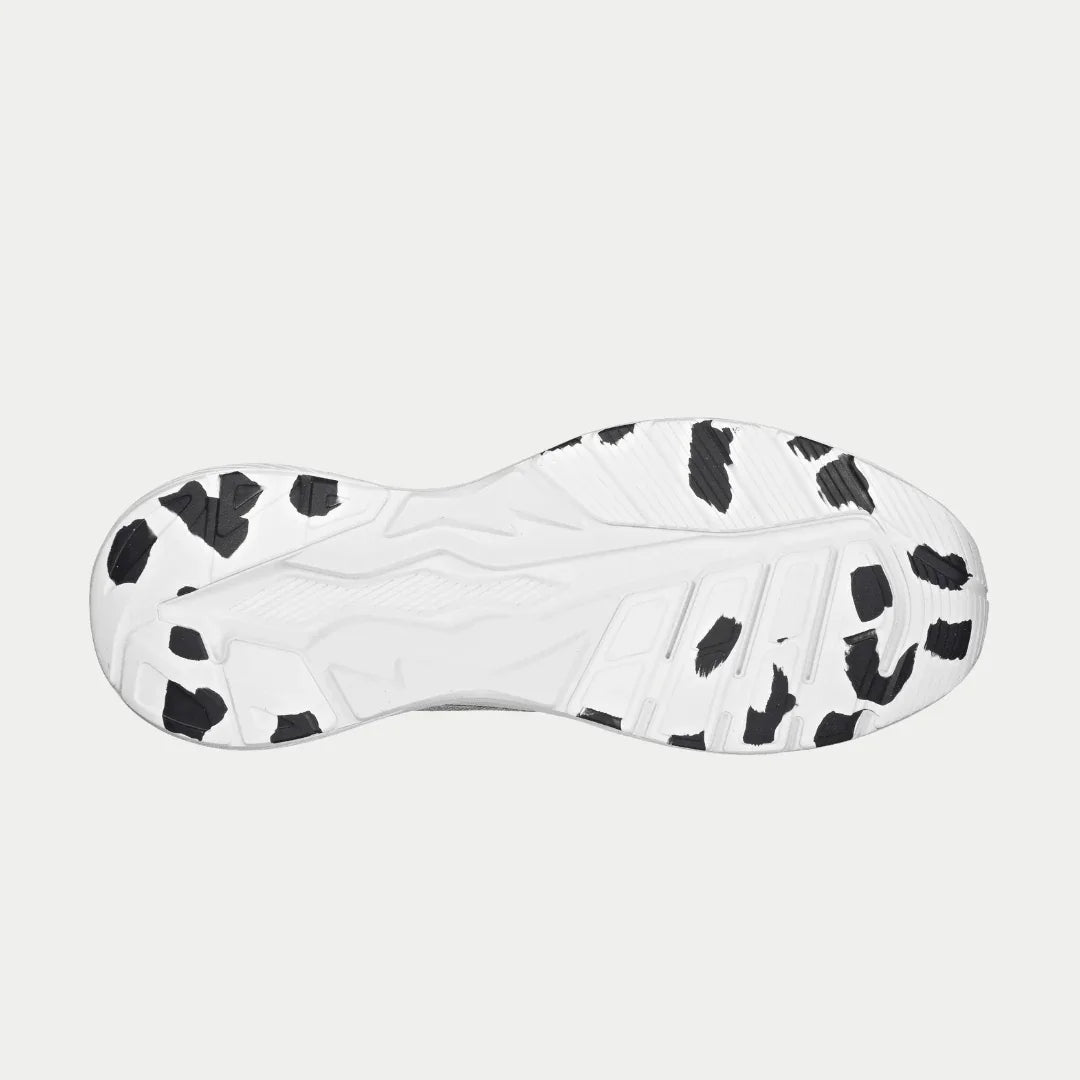LA Gear Men's Highland Low Top White and Black Bottom View.
