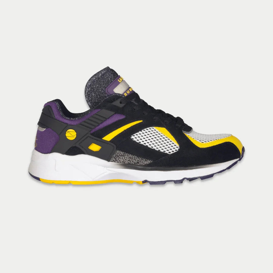 LA Gear Men's Catapult Light-Up Low Top Black x Purple x Yellow