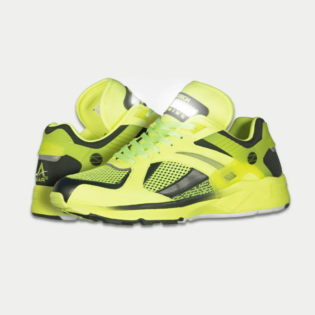 LA Gear Men's Catapult Light-Up x Glow Low Top Neon Yellow and Black