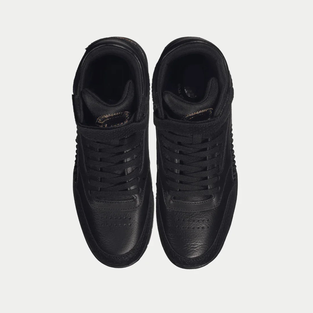 LA Gear Men's Flame Retro High-Top Black Top View.