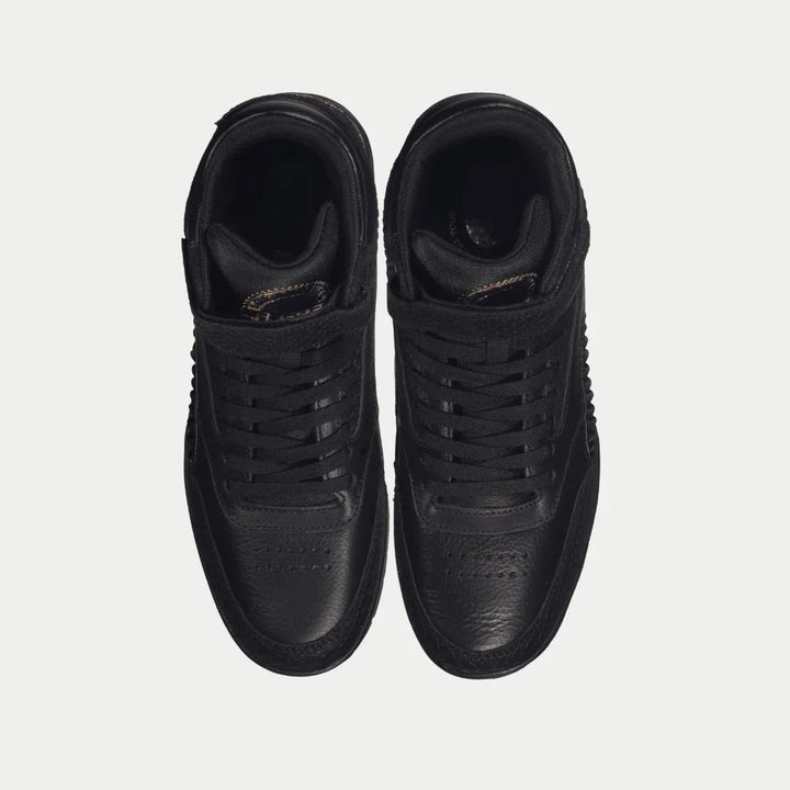 LA Gear Men's Flame Retro High-Top Black Top View.