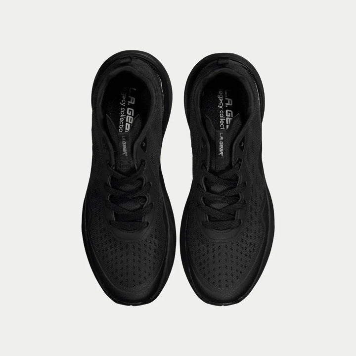 LA Gear Men's Highland Low Top Black Top View.