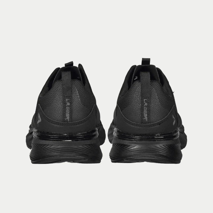 LA Gear Men's Highland Low Top Black Back View.