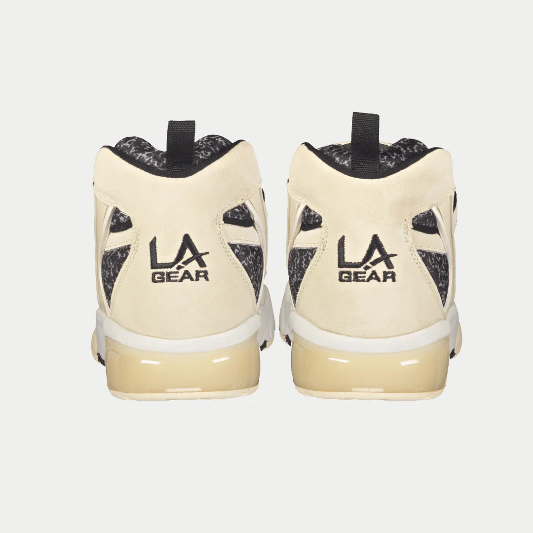 LA Gear Men's Turbo Light-Up Mid Off-White and Black