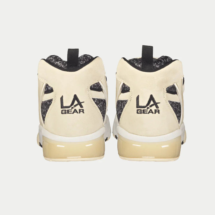LA Gear Men's Turbo Light-Up Mid Off-White and Black