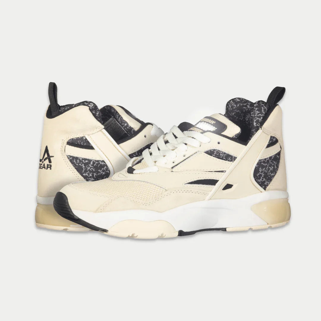 LA Gear Men's Turbo Light-Up Mid Off-White and Black